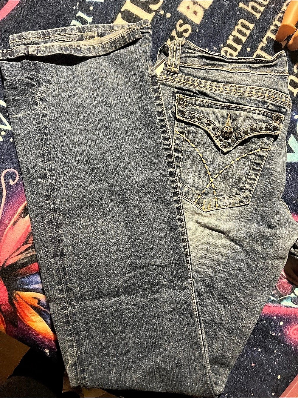 Miss Me Bootcut Jeans Waist 31 Blue